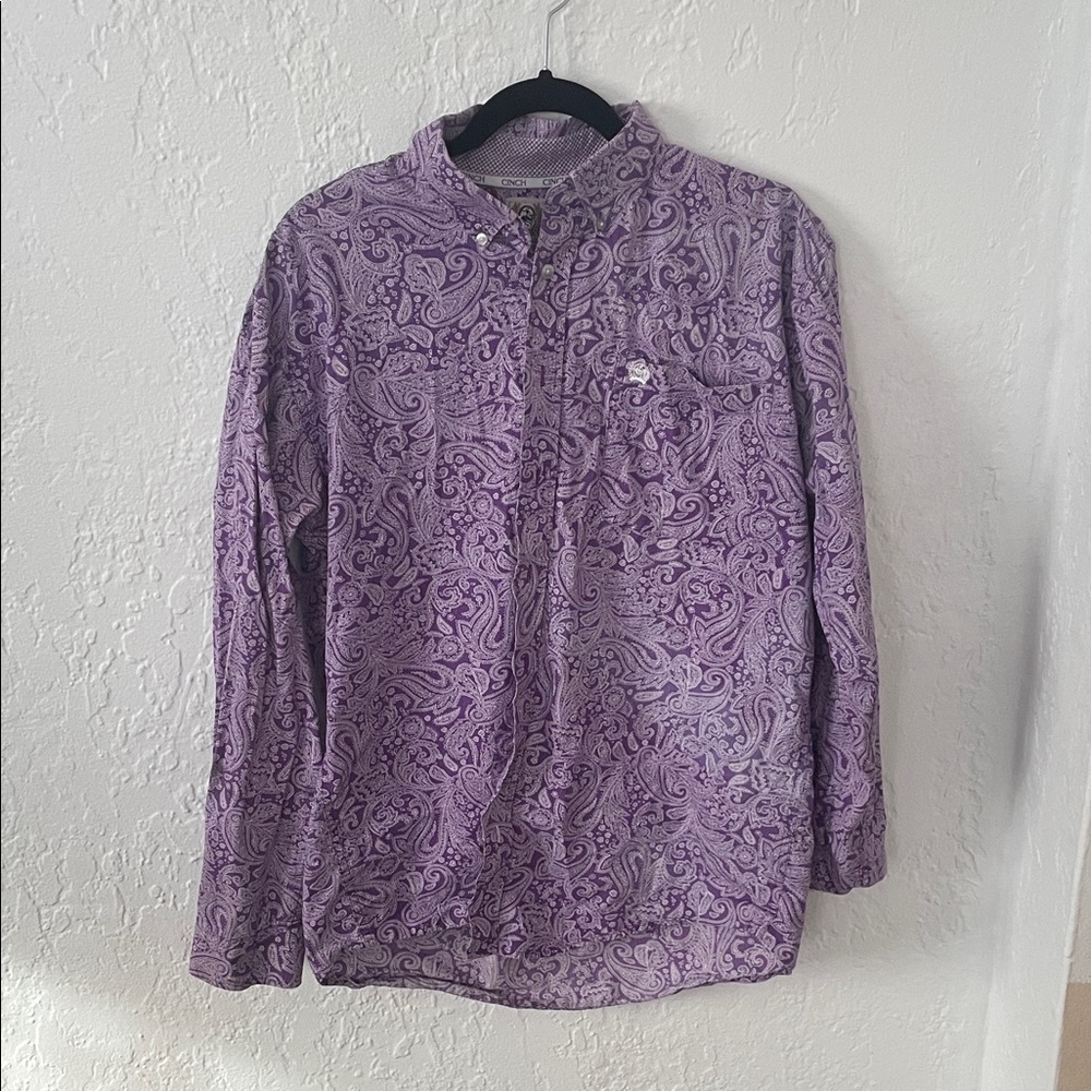 Cinch Purple Paisley Shirt